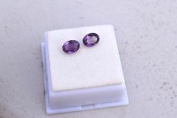2.64 Carat Matched Pair of Amethyst