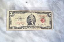 1953-B $2 Star Note! Red Seal Dollar Note