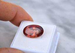 10.13 Carat Fantastic Oval Cut Oregon Sunstone