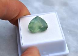 10.14 Carat Heart Shaped Prehnite