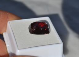 15.10 Carat Cushion Cut Hessonite Garnet