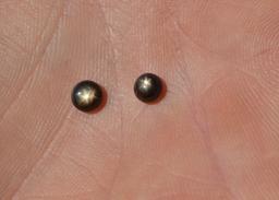 1.86 Carat Matched Pair of Star Sapphire