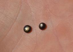 1.86 Carat Matched Pair of Star Sapphire