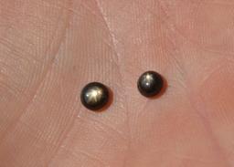 1.86 Carat Matched Pair of Star Sapphire