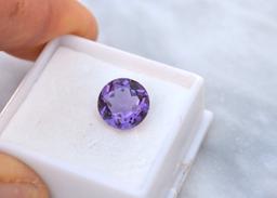 3.75 Carat Round Cut Amethyst