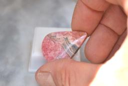 61.05 Carat Pear Rhodochrosite Cabochon