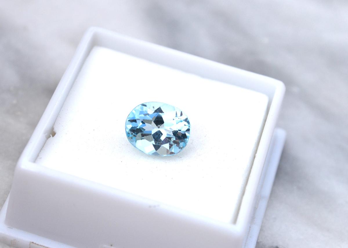 3.74 Carat Fine Sky Blue Topaz