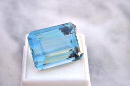 91.55 Carat Octagon Cut London Blue Topaz