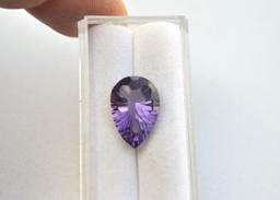 6.65 Carat Fantastic Fancy Pear Cut Amethyst