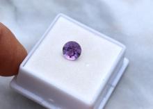 1.70 Carat Fancy Round Cut Amethyst