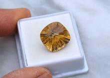 17.36 Carat Fancy Cut Citrine