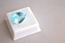 25.29 Carat Pear Cut Sky Blue Topaz