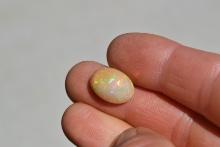 7.62 Carat Oval Shaped Caramel Opal