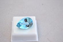 33.52 Carat Pear Cut Sky Blue Topaz