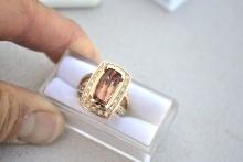 Imperial Topaz Ring in 14k Gold