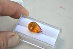 12.68 Carat Citrine Briolette