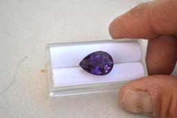 9.33 Carat Pear Cut Amethyst