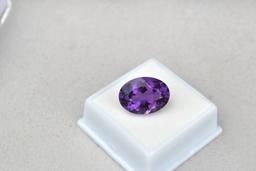 12.78 Carat Oval Cut Amethyst