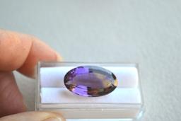 24.52 Carat Antique Oval Cut Ametrine