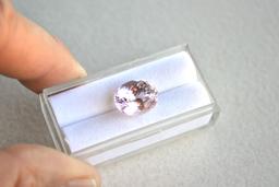 8.80 Carat Oval Cut Kunzite