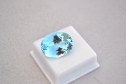 35.09 Carat Oval Cut Sky Blue Topaz