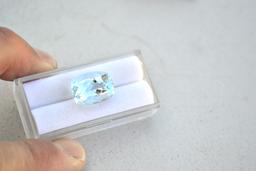 10.25 Carat Cushion Cut Aquamarine