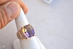 Ametrine Ring in 14k Gold