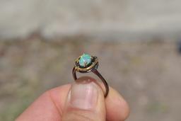 Opal Ring in Sterling Silver -- Size 8.75