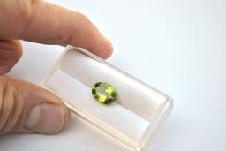 2.77 Carat Gorgeous Oval Cut Peridot