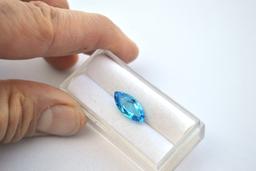 4.55 Carat Marquise Cut Swiss Blue Topaz