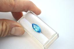 4.55 Carat Marquise Cut Swiss Blue Topaz