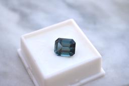 8.63 Carat Octagon Cut London Blue Topaz