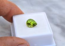 3.46 Carat Pear Cut Peridot