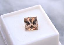 5.80 Carat Princess Cut Champagne Topaz