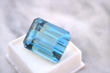 91.55 Carat Octagon Cut London Blue Topaz