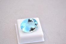 43.90 Carat Oval Cut Sky Blue Topaz