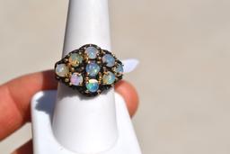 Opal Ring in Sterling Silver