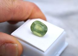 8.34 Carat Cushion Cut Prehnite