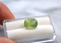 8.34 Carat Cushion Cut Prehnite