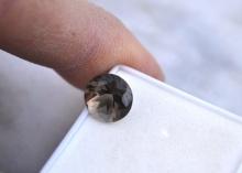 3.89 Carat Fancy Round Cut Smoky Quartz