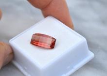 4.08 Carat Fancy Barrel Cut Oregon Sunstone