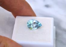 4.91 Carat Pear Cut Sky Blue Topaz