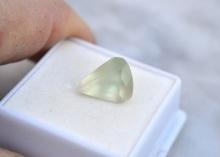 6.95 Carat Pear Cut Prehnite