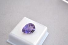 8.72 Carat Pear Cut Amethyst