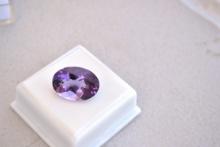 11.60 Carat Oval Cut Amethyst