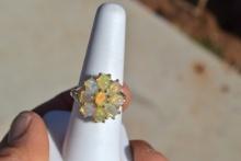 Opal Ring in Sterling Silver