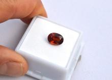 3.87 Carat Fine Oval Cut Garnet