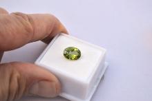 2.77 Carat Gorgeous Oval Cut Peridot