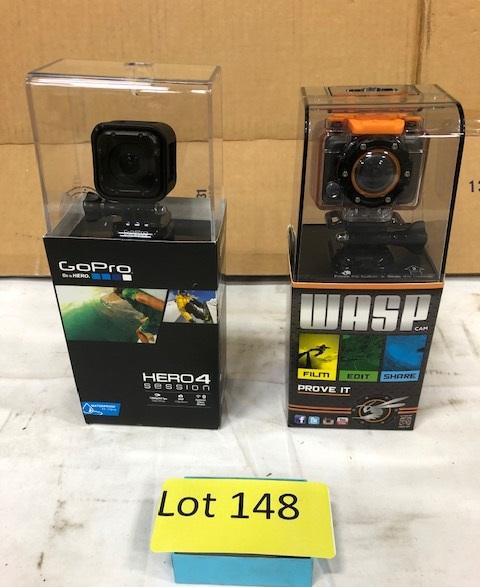 (2) Action Cameras ~ GoPro Hero4 & Wasp Cam