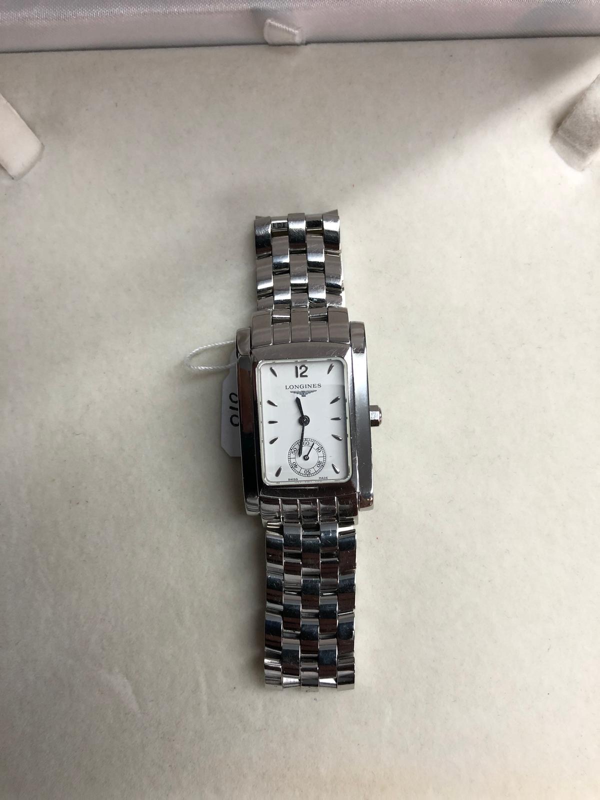 LADIES STAINLESS STEEL LONGINES WATCH